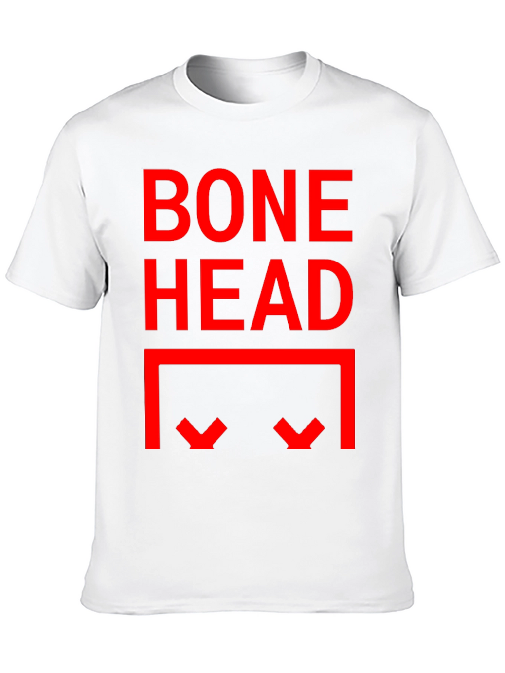 Bone Head Graphic Print Tee - Black