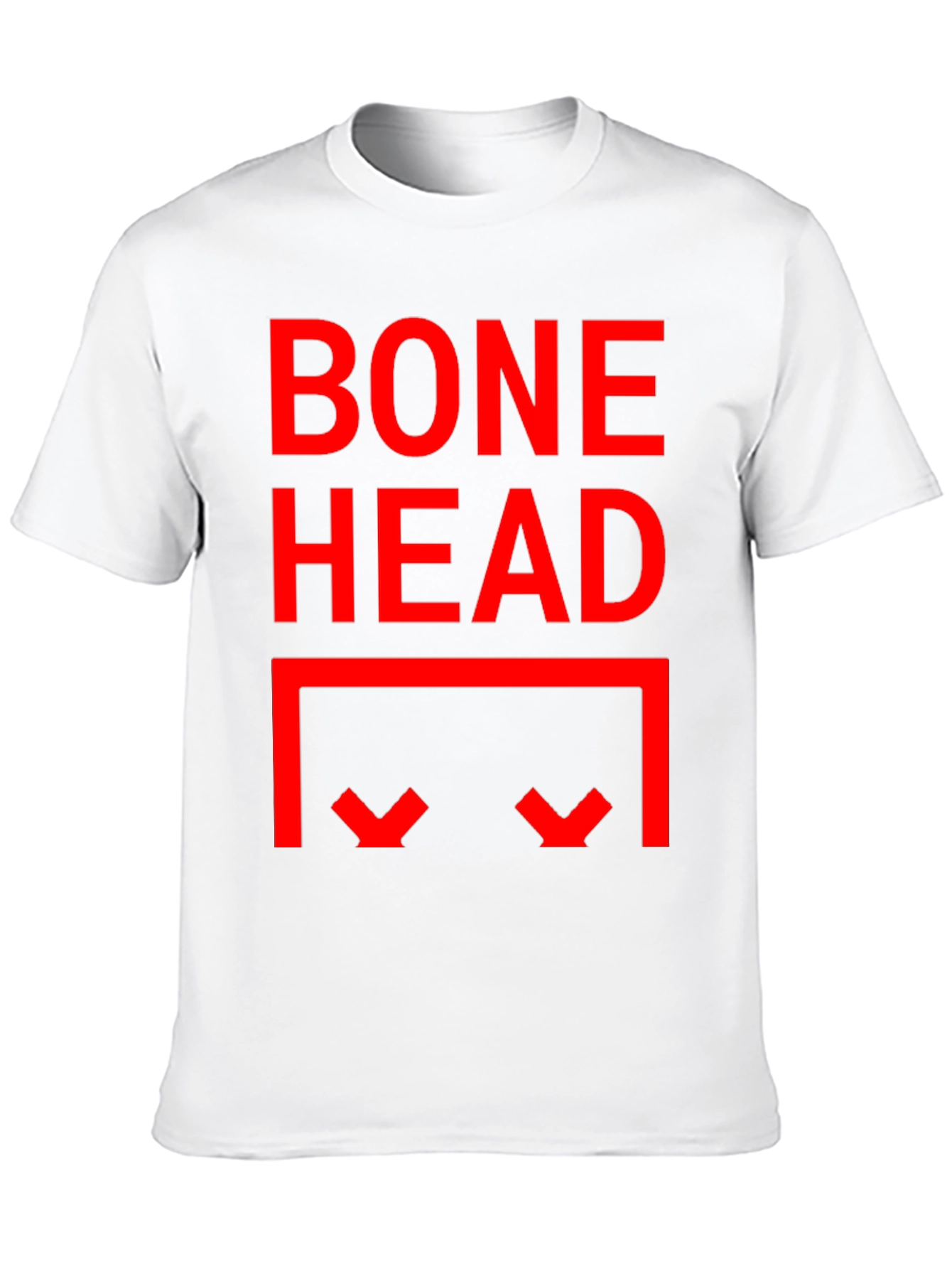 Bone Head Graphic Print Tee - Black