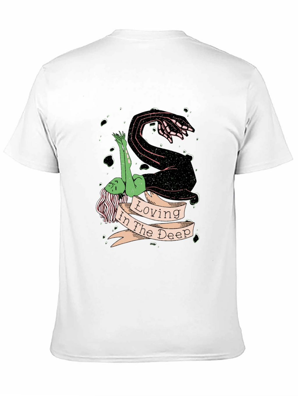 Loving in the Deep Black Graphic T-Shirt