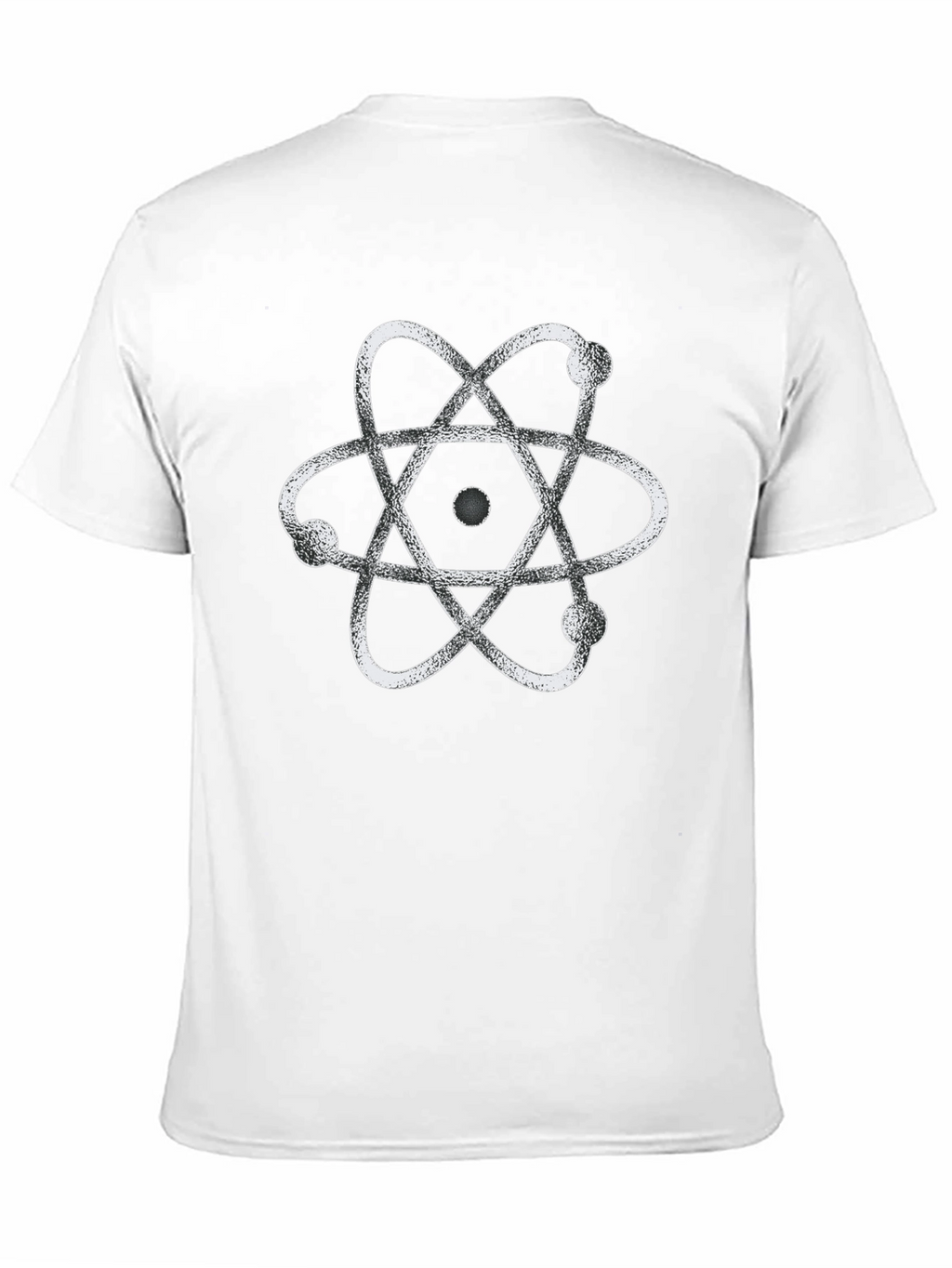 Atom Graphic Print Black T-Shirt
