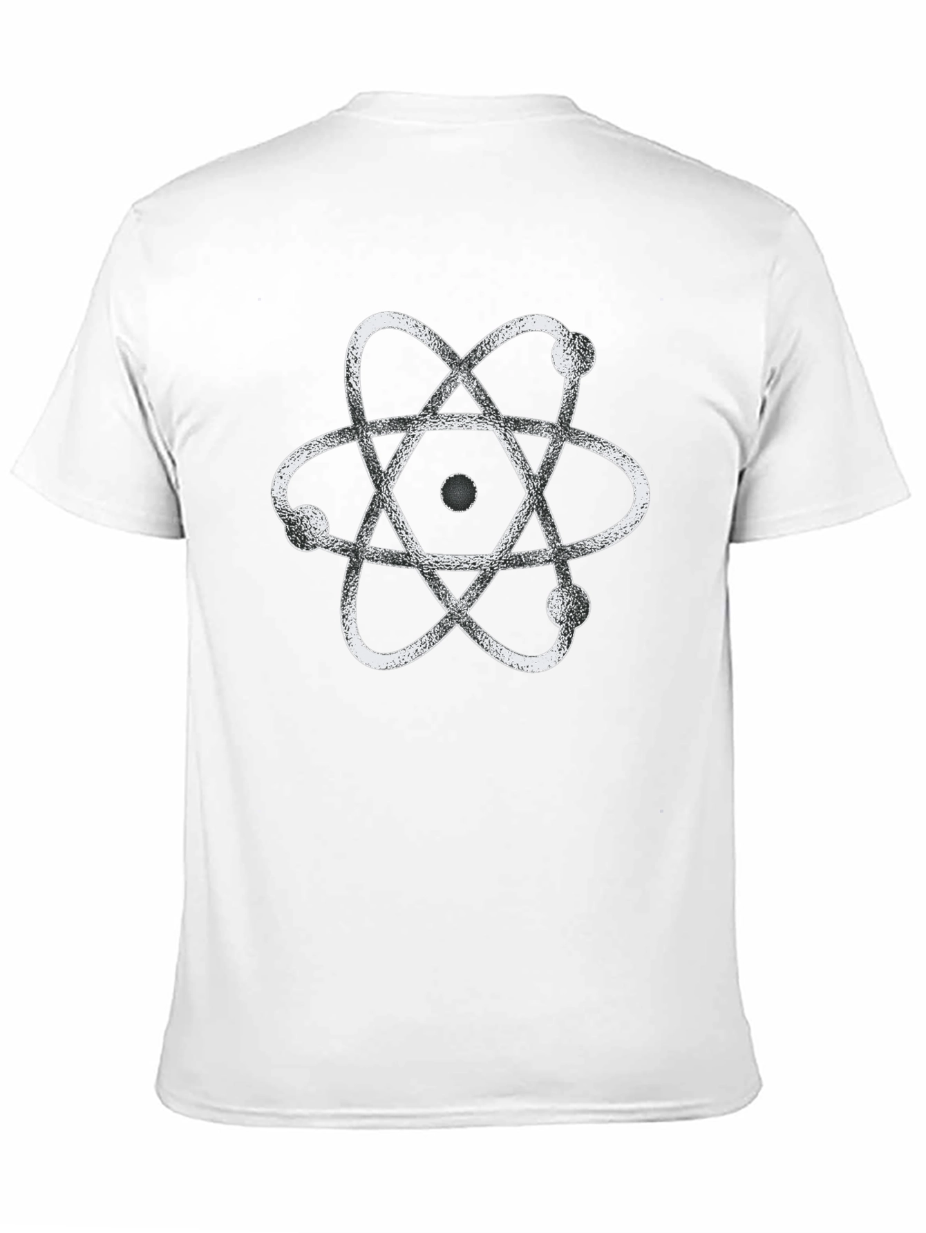 Atom Graphic Print Black T-Shirt