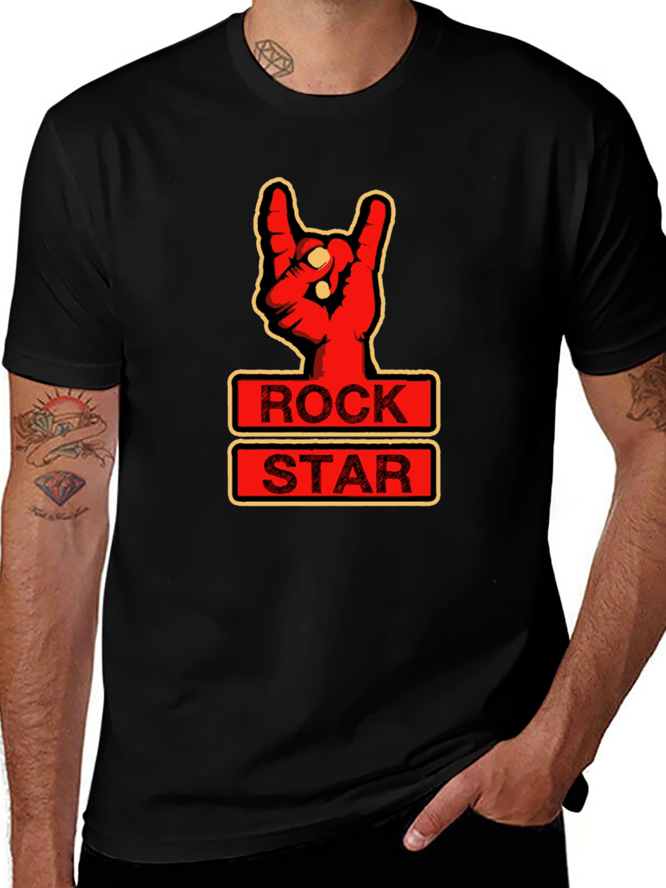 Rock Star Graphic Tee - Music Lover Shirt