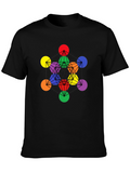Metatrons Cube Chakra T-Shirt - Geometric Sacred Geometry Tee