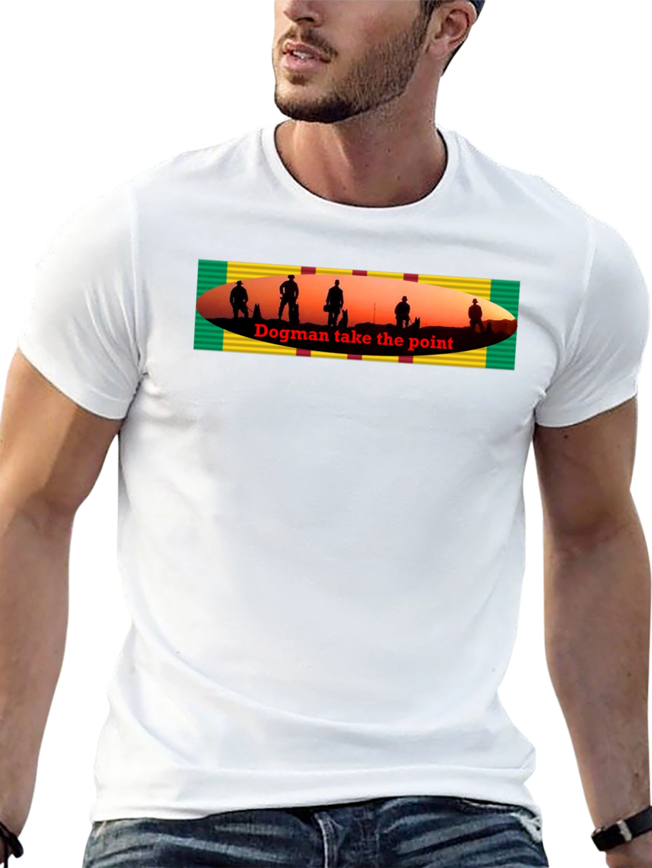 Dogman Take the Point Graphic T-Shirt