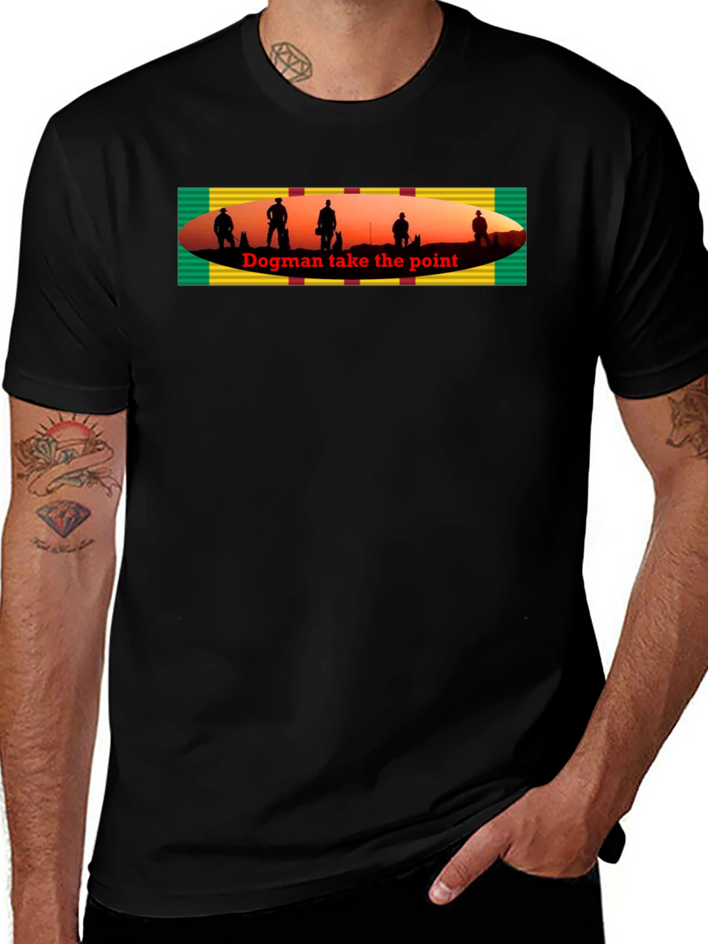 Dogman Take the Point Graphic T-Shirt