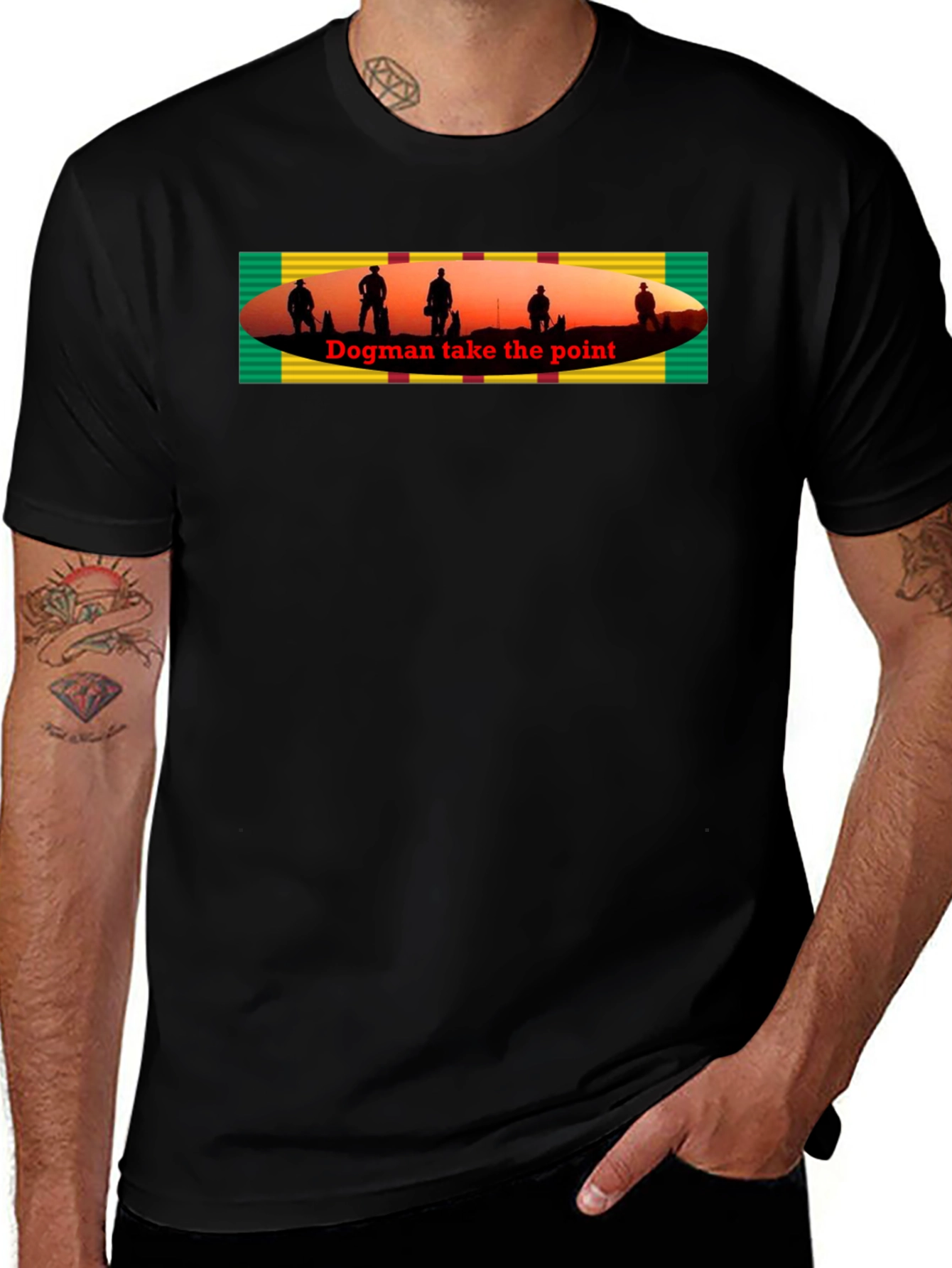 Dogman Take the Point Graphic T-Shirt