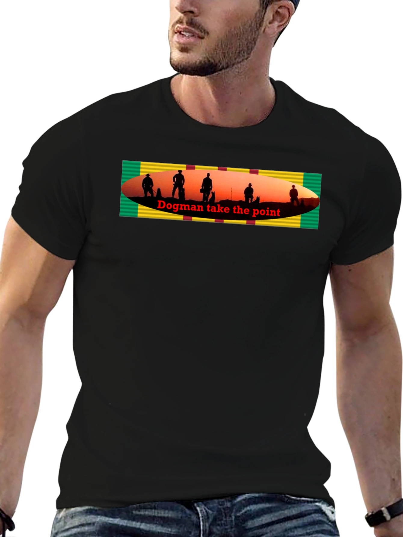 Dogman Take the Point Graphic T-Shirt