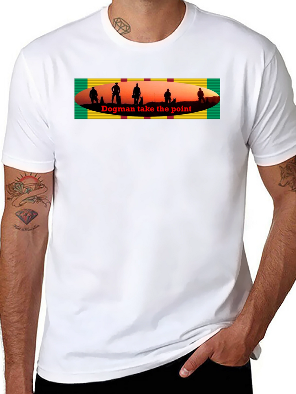 Dogman Take the Point Graphic T-Shirt
