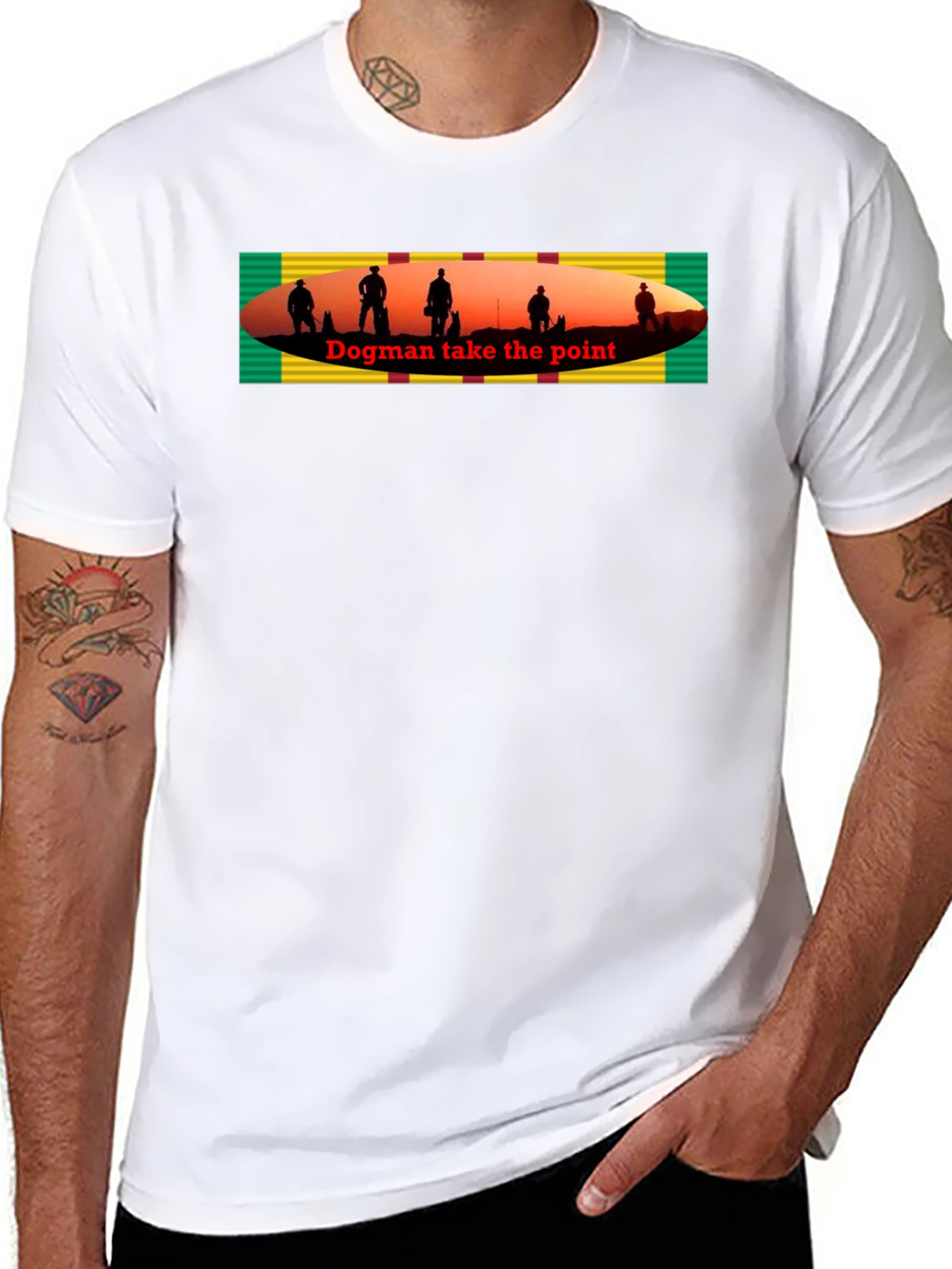 Dogman Take the Point Graphic T-Shirt