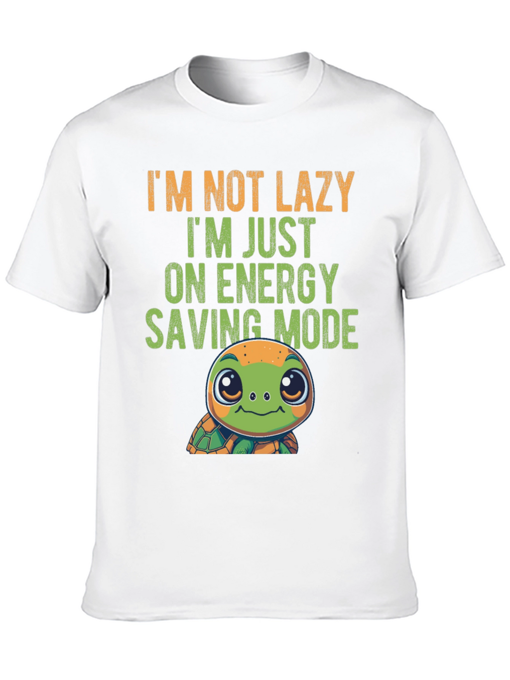 Lazy Turtle Energy Saving Mode Graphic Tee
