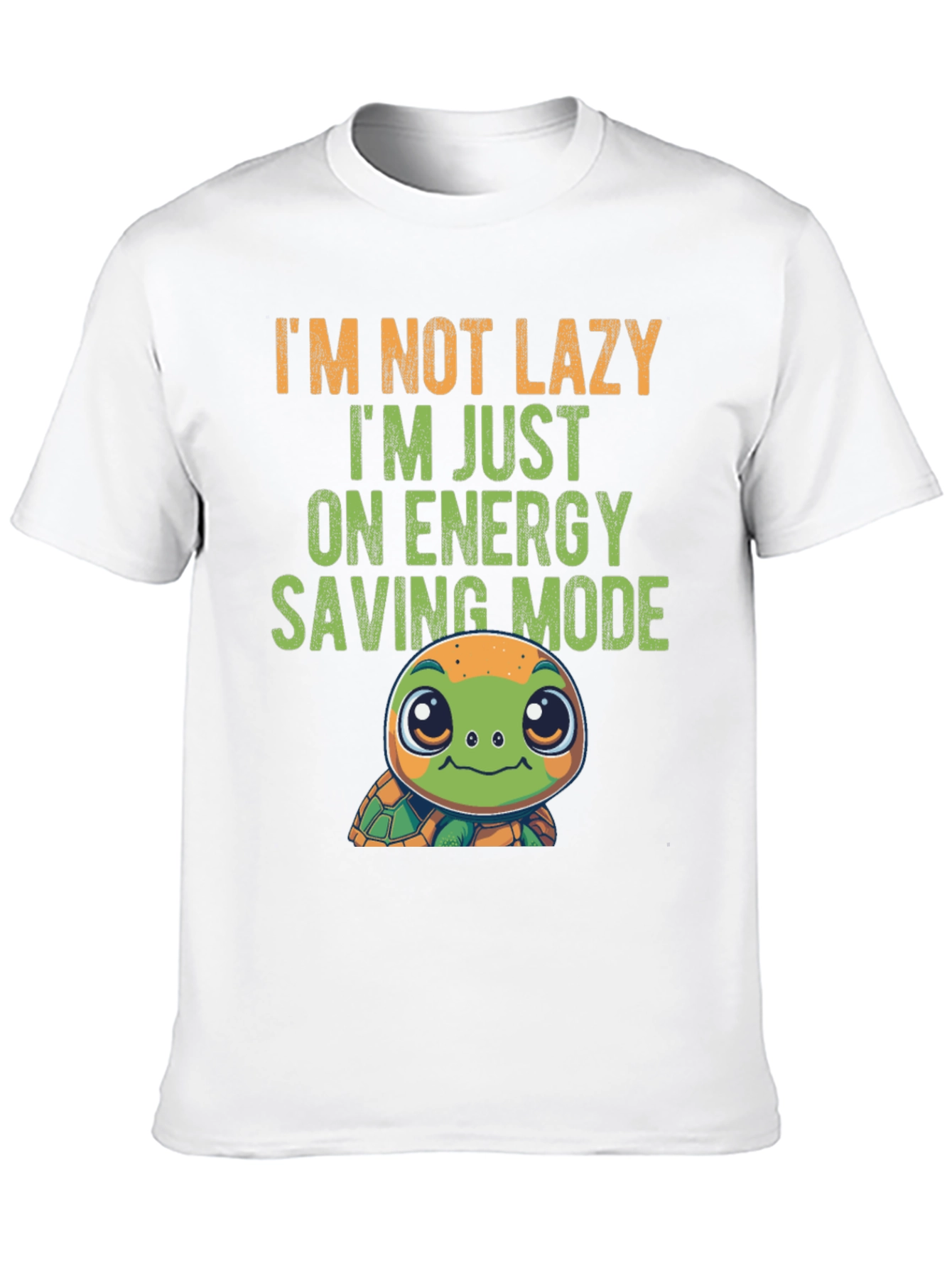 Lazy Turtle Energy Saving Mode Graphic Tee