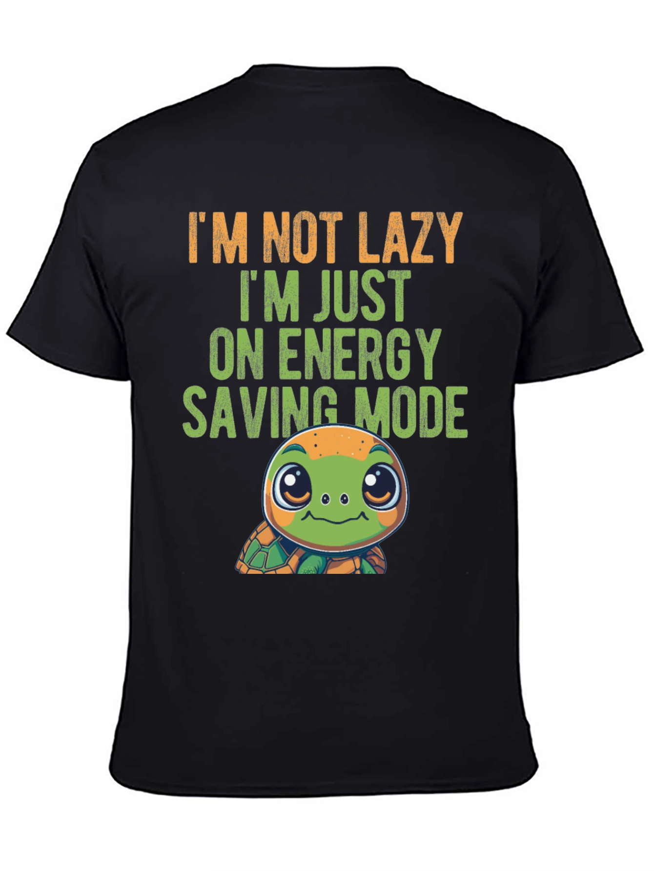 Lazy Turtle Energy Saving Mode Graphic Tee