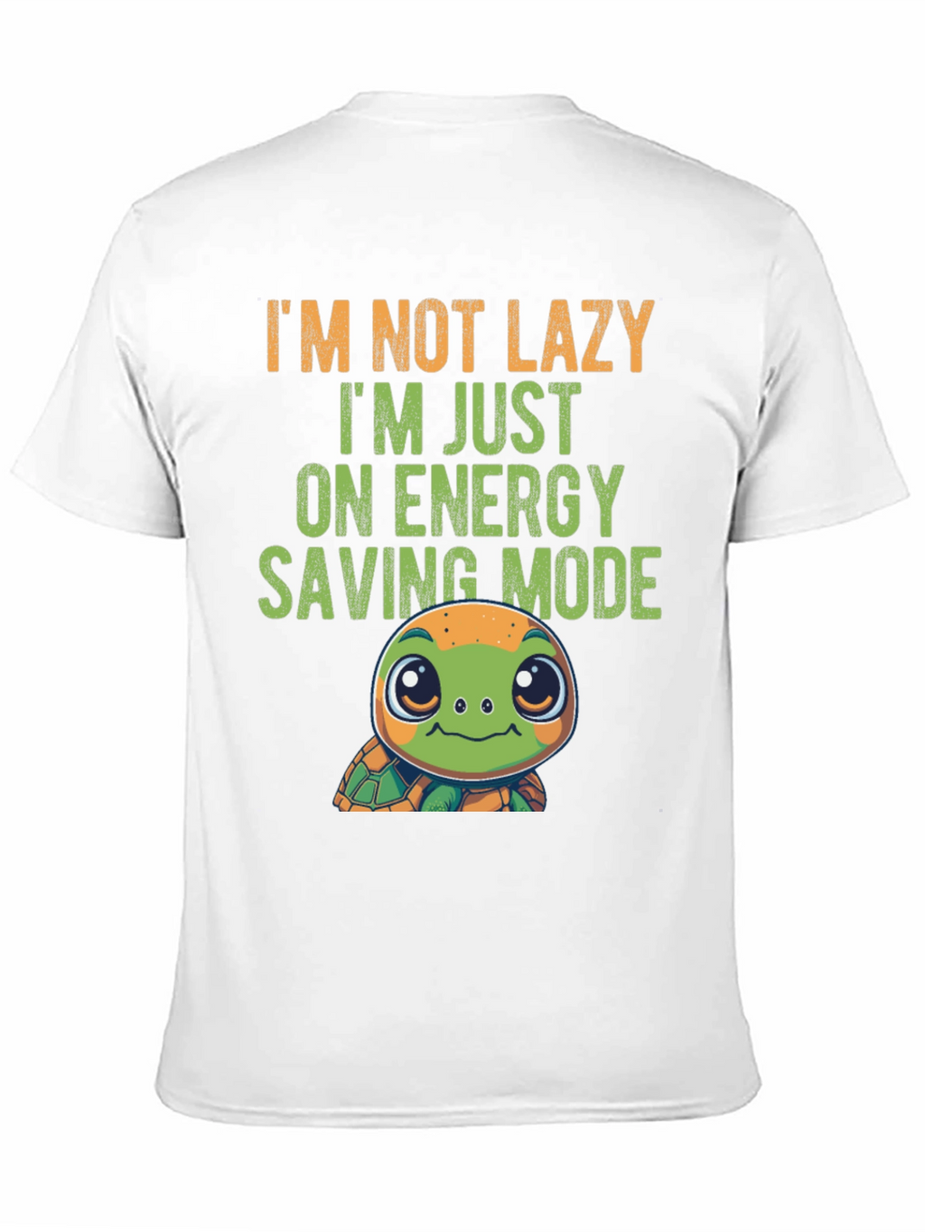 Lazy Turtle Energy Saving Mode Graphic Tee