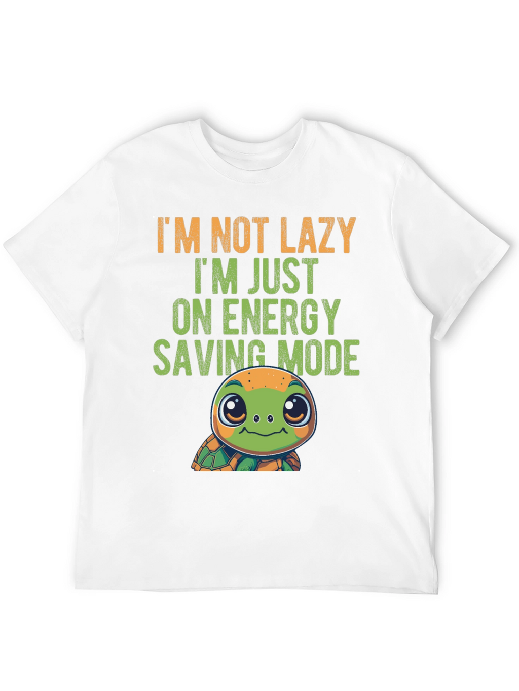 Lazy Turtle Energy Saving Mode Graphic Tee