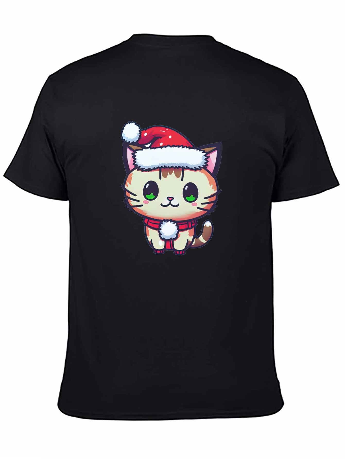 Festive Cat T-Shirt - Holiday Cheer