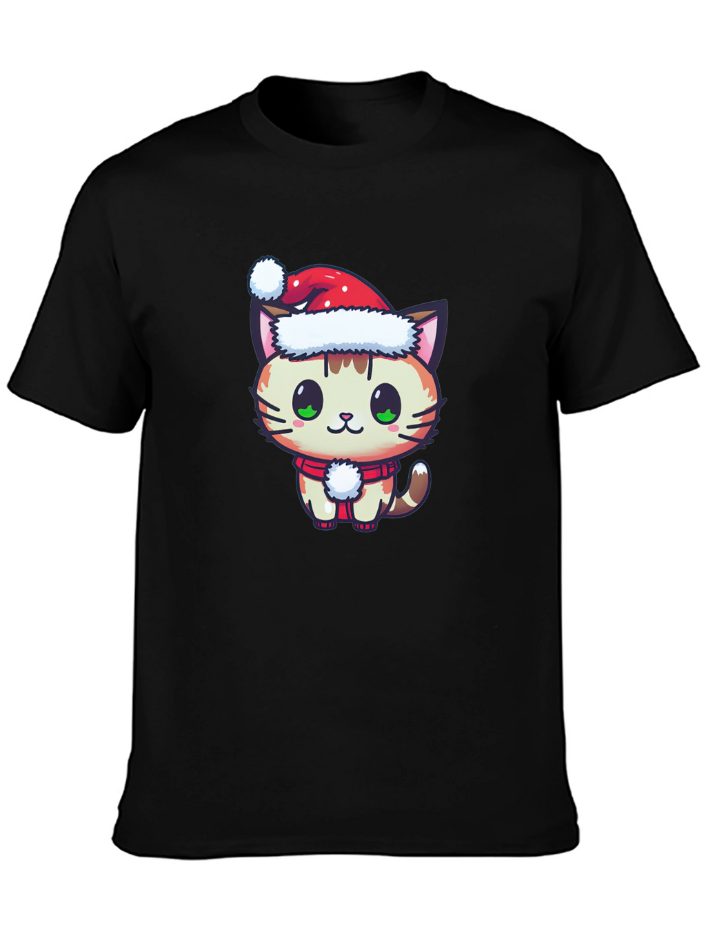 Festive Cat T-Shirt - Holiday Cheer