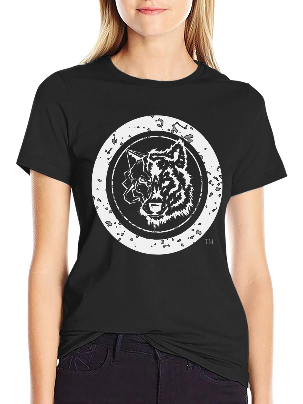 Wolf Graphic T-Shirt - Black Tee