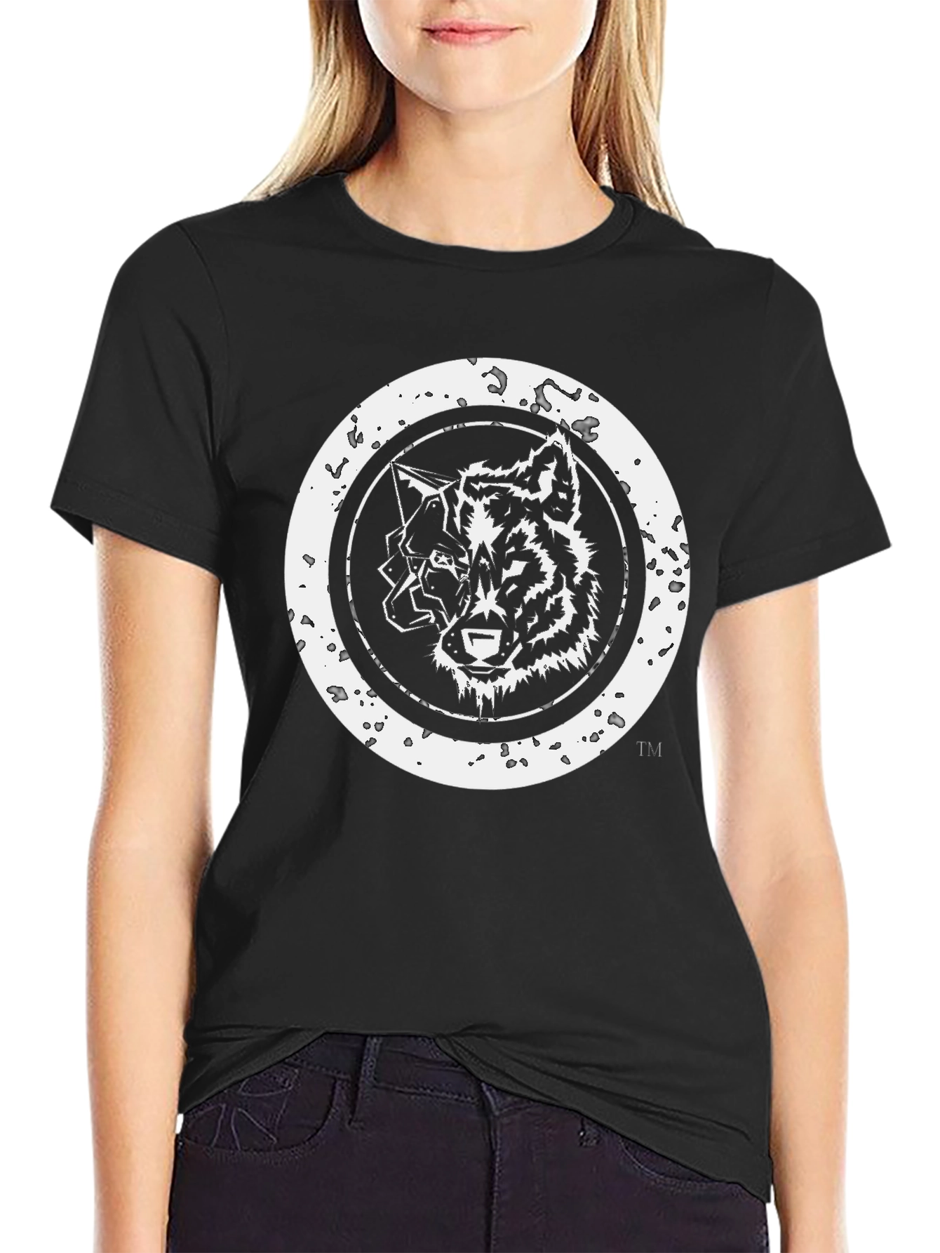Wolf Graphic T-Shirt - Black Tee