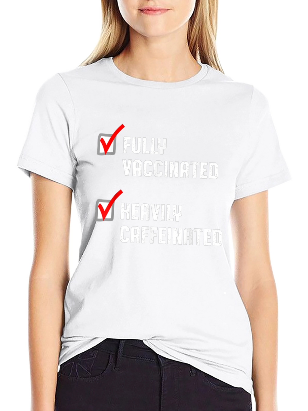 Fully Vaccinated Heavily Caffeinated T-Shirt