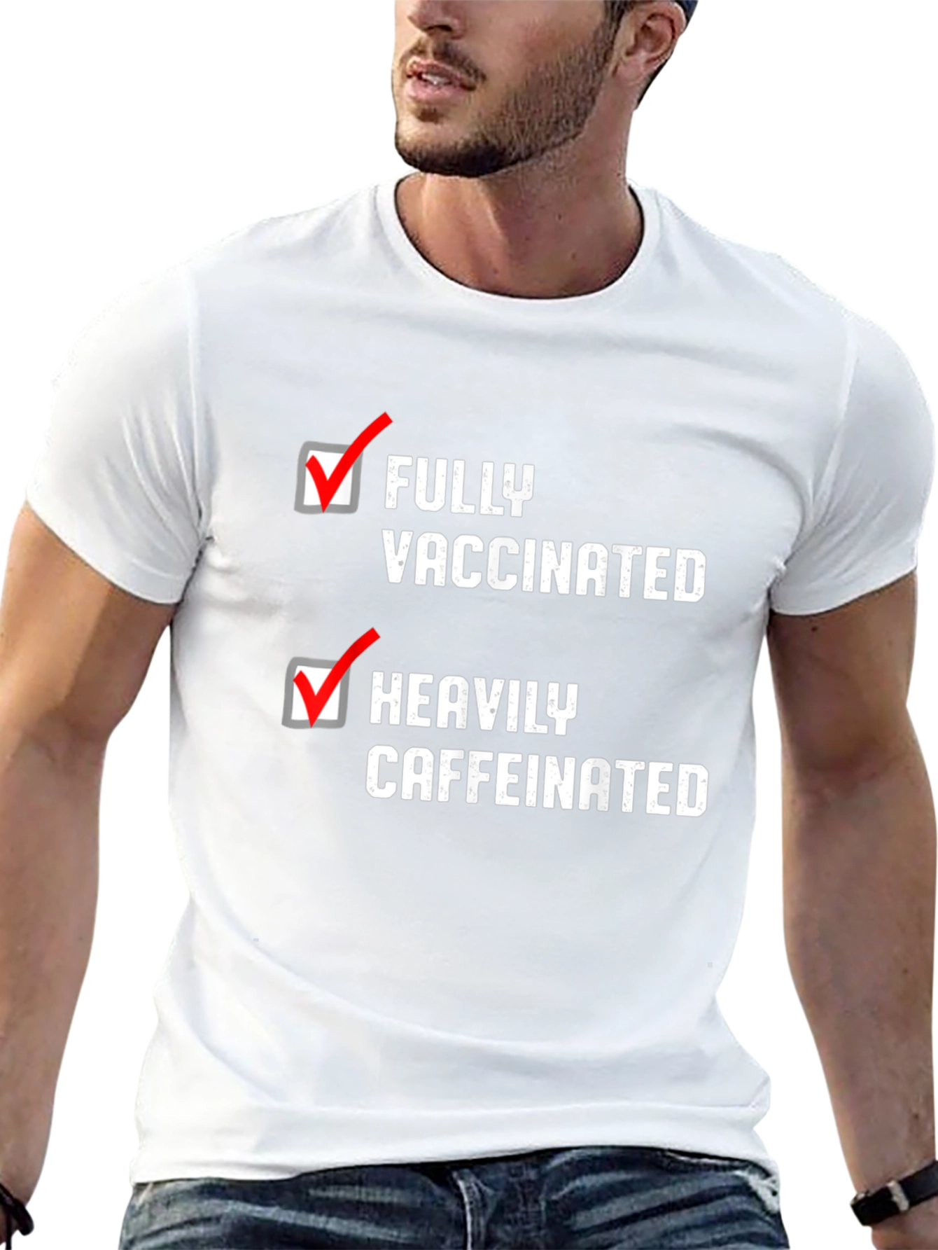 Fully Vaccinated Heavily Caffeinated T-Shirt