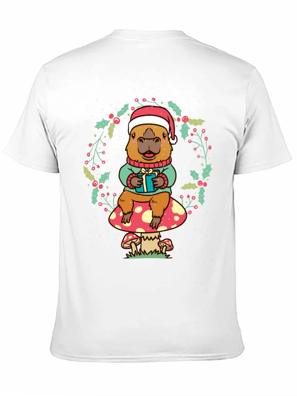 Festive Capybara Christmas T-Shirt