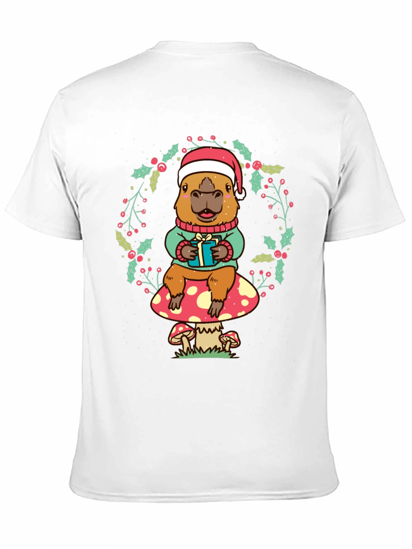 Festive Capybara Christmas T-Shirt