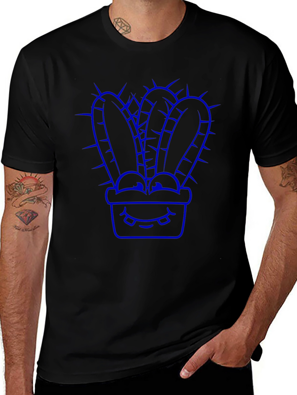 Cool Cactus Graphic Tee - Unique Design