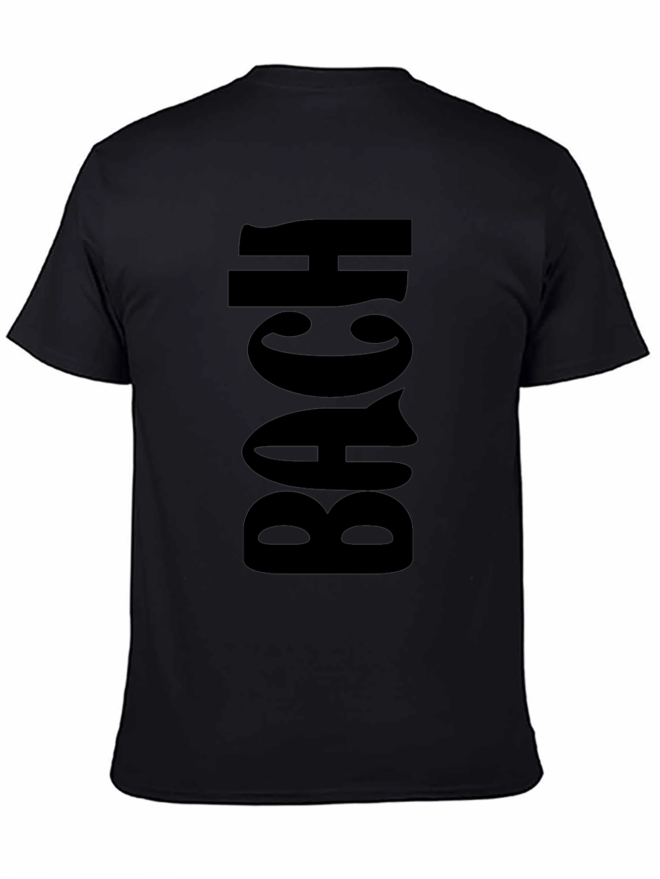 Black BACH Graphic Tee - Party Ready!