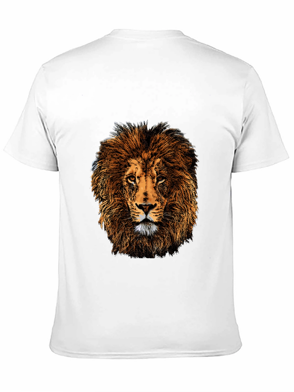 Lion Graphic Print Black T-Shirt