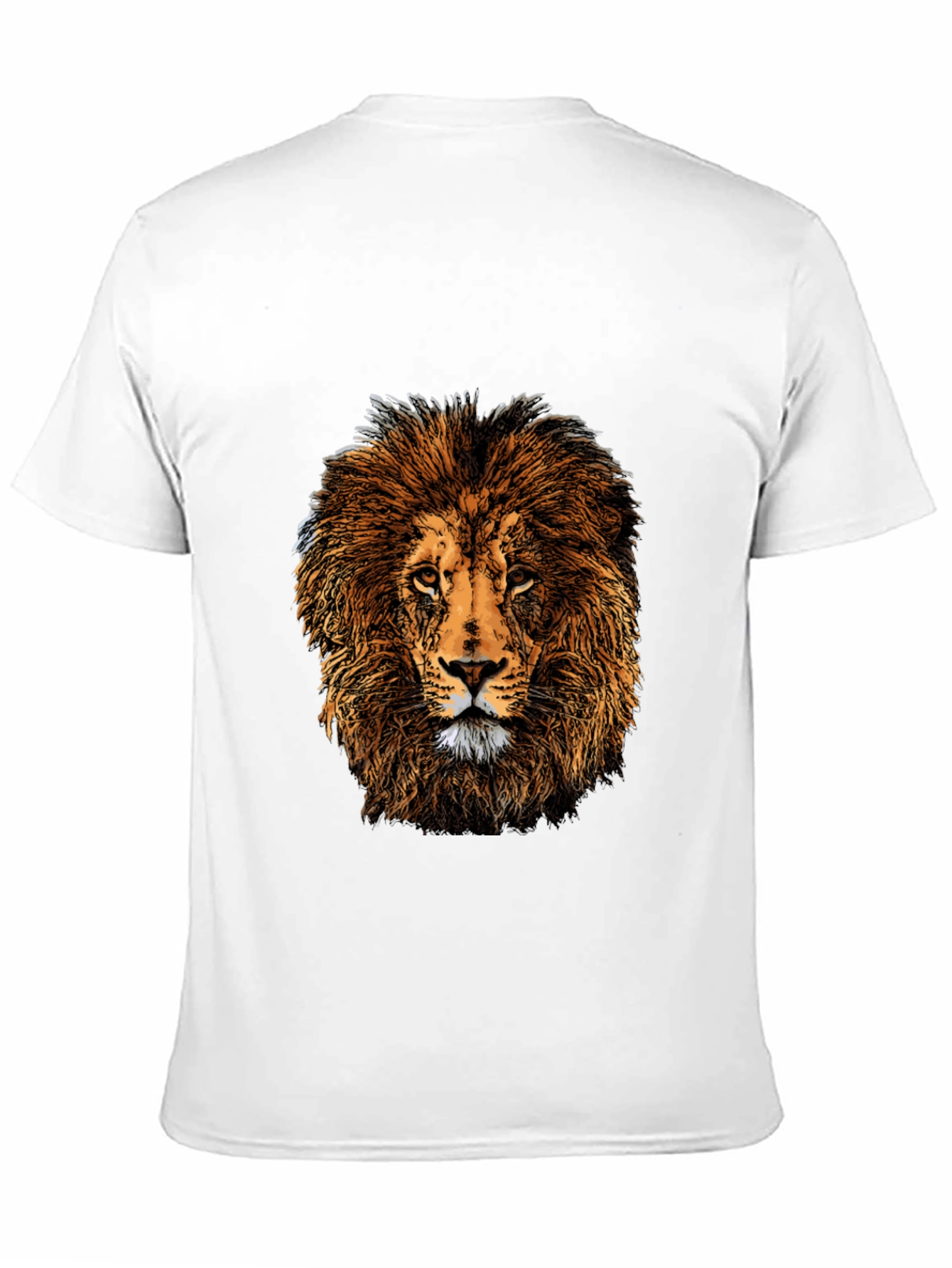 Lion Graphic Print Black T-Shirt