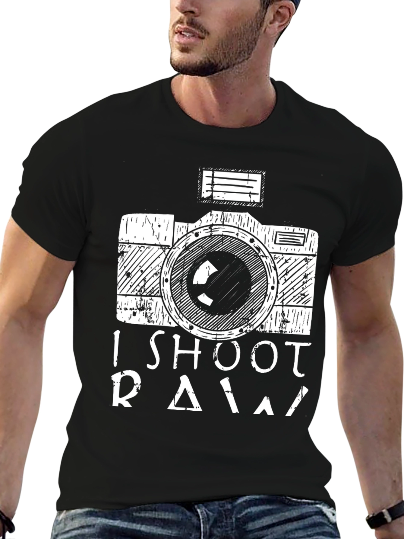 I Shoot RAW Camera Graphic Tee
