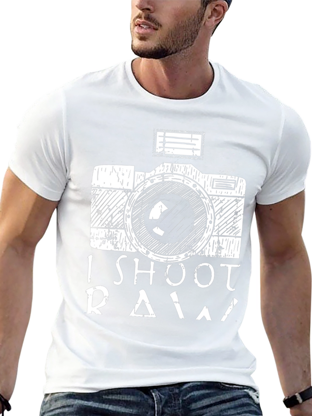 I Shoot RAW Camera Graphic Tee