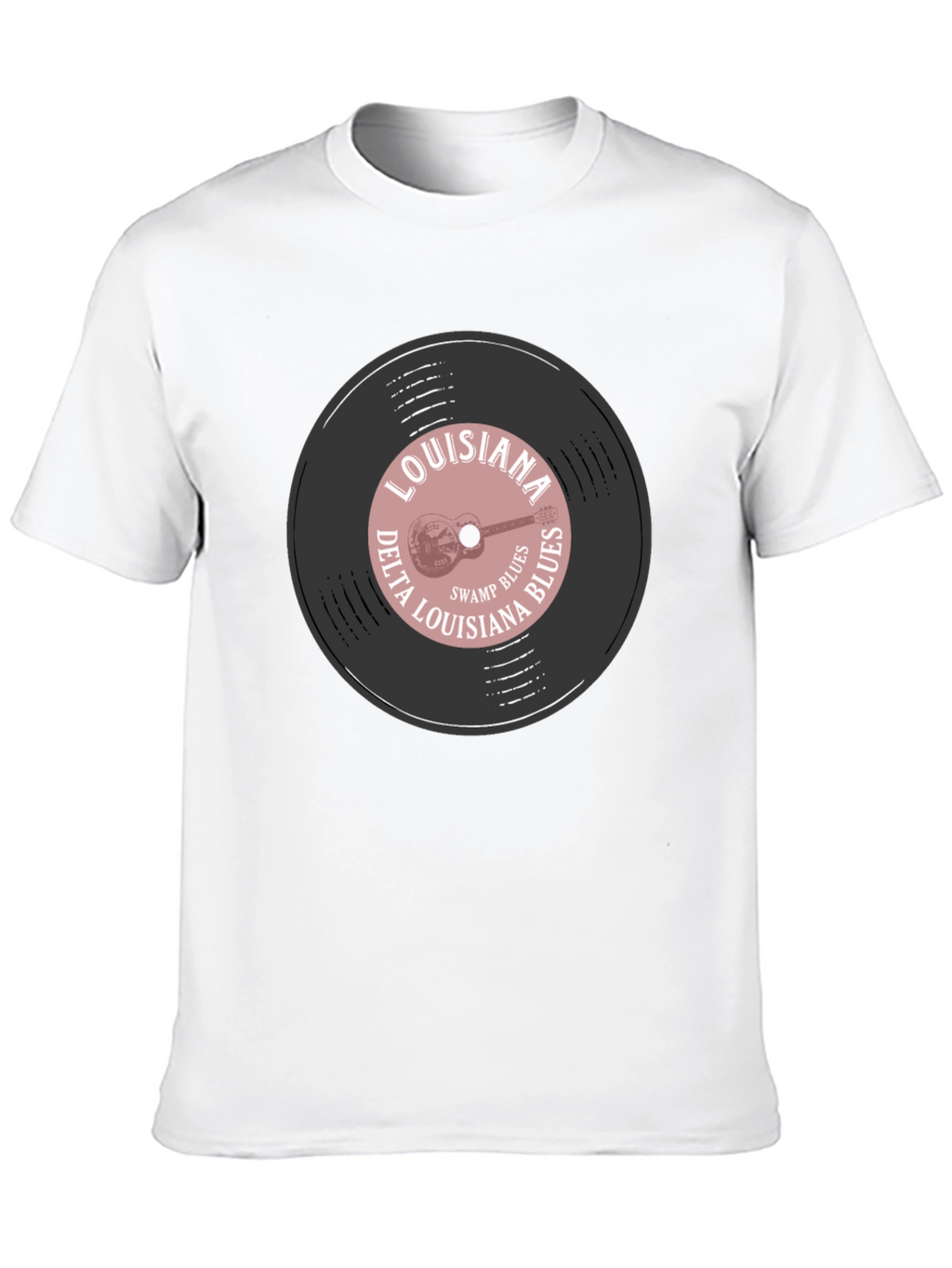 Louisiana Delta Blues Record Graphic T-Shirt