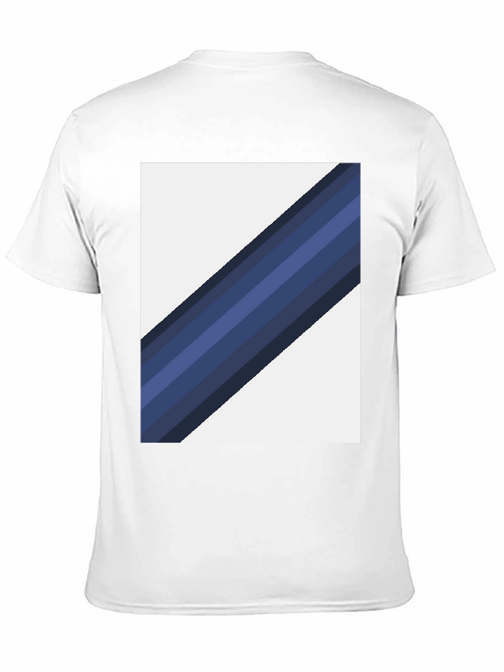 Striped Diagonal Graphic Tee - Modern Casual Wear