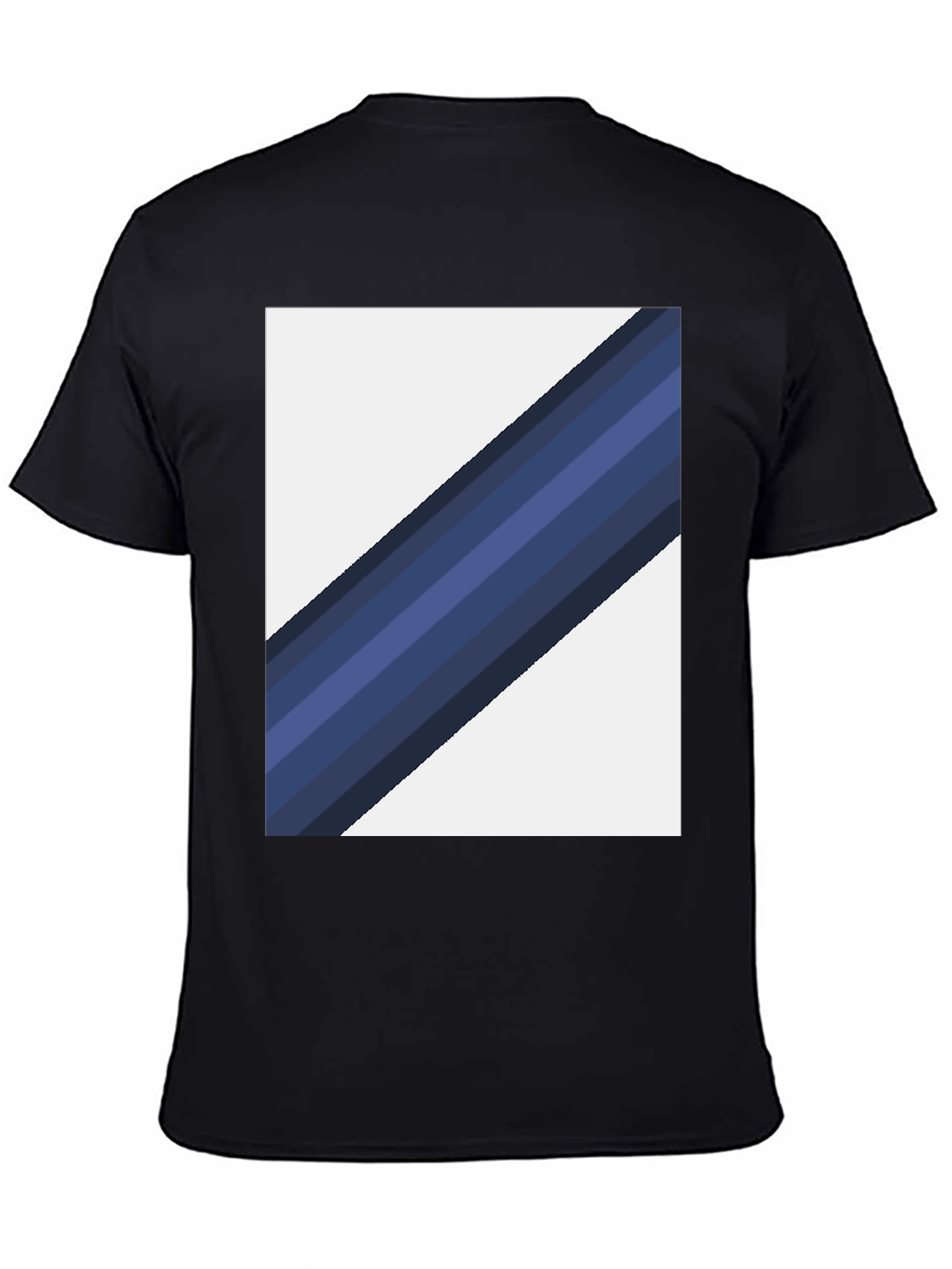 Striped Diagonal Graphic Tee - Modern Casual Wear