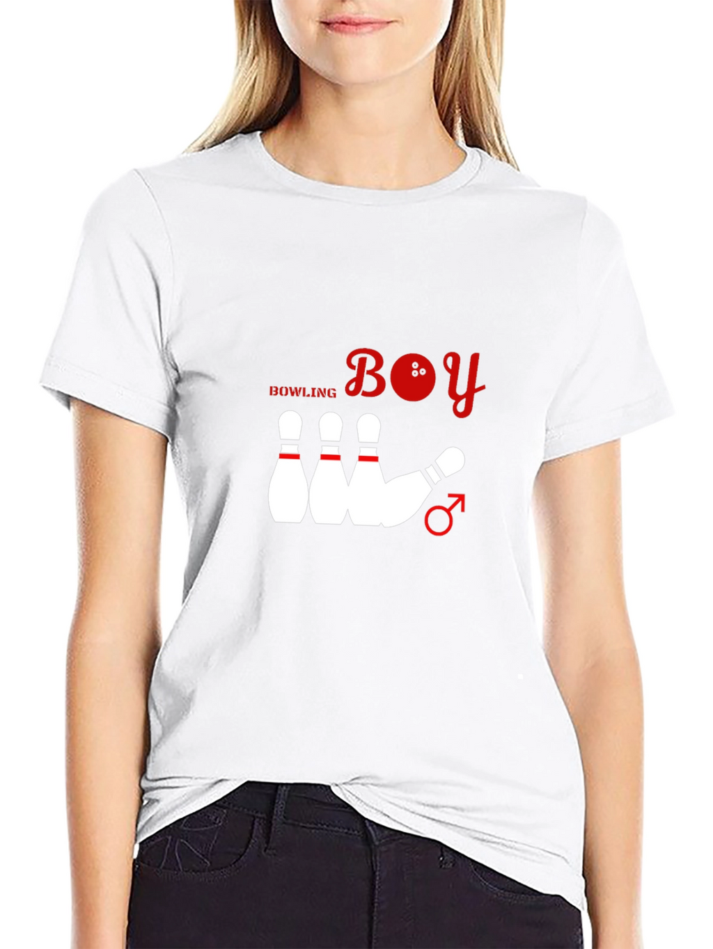 Bowling Boy Graphic T-Shirt - Black