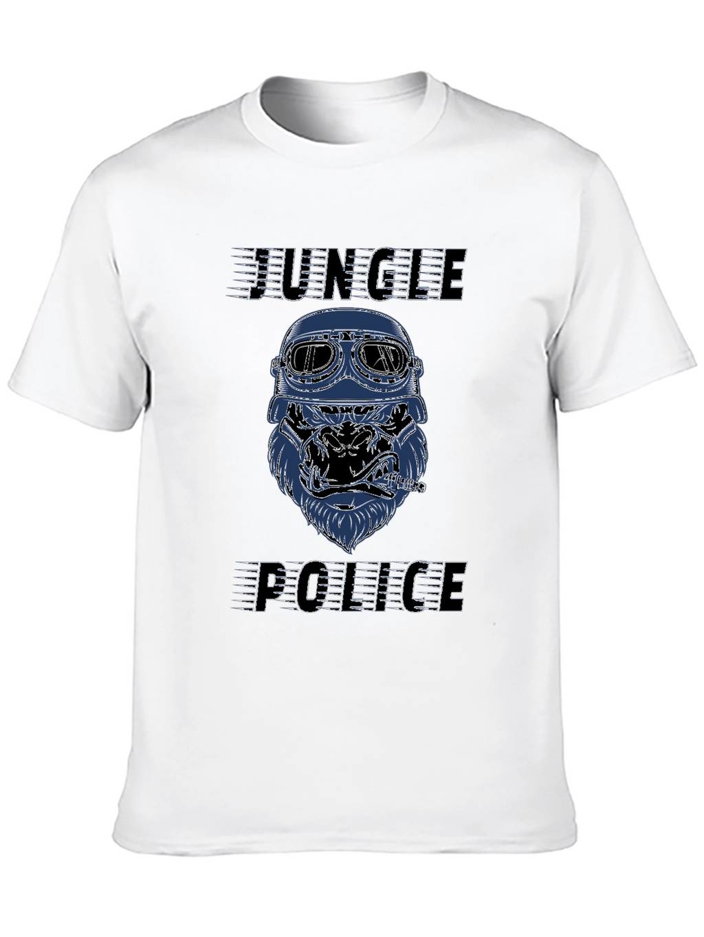 Jungle Police Graphic T-Shirt - Cool Gorilla Design