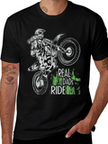 Real Dads Ride Motocross Graphic Tee