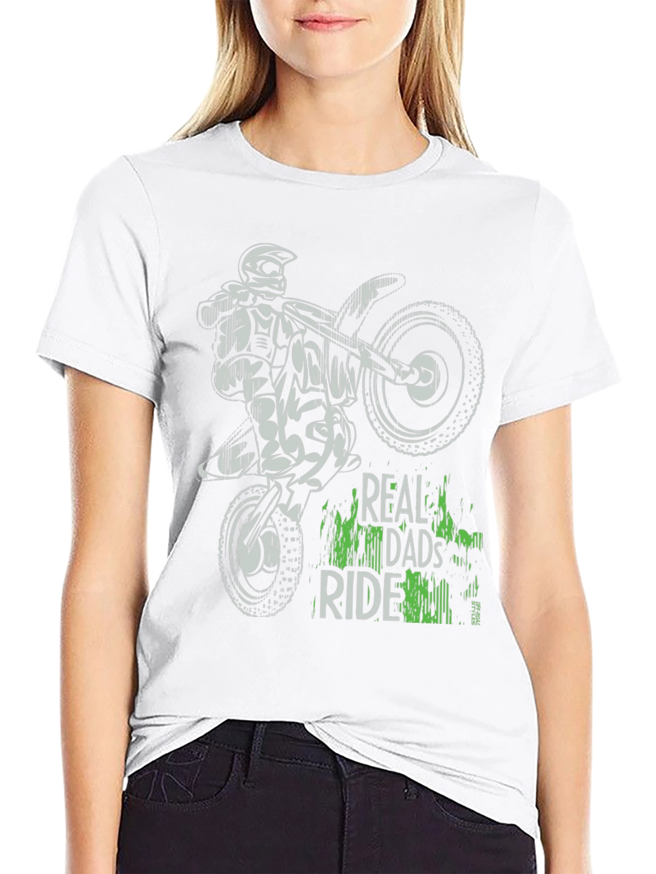 Real Dads Ride Motocross Graphic Tee