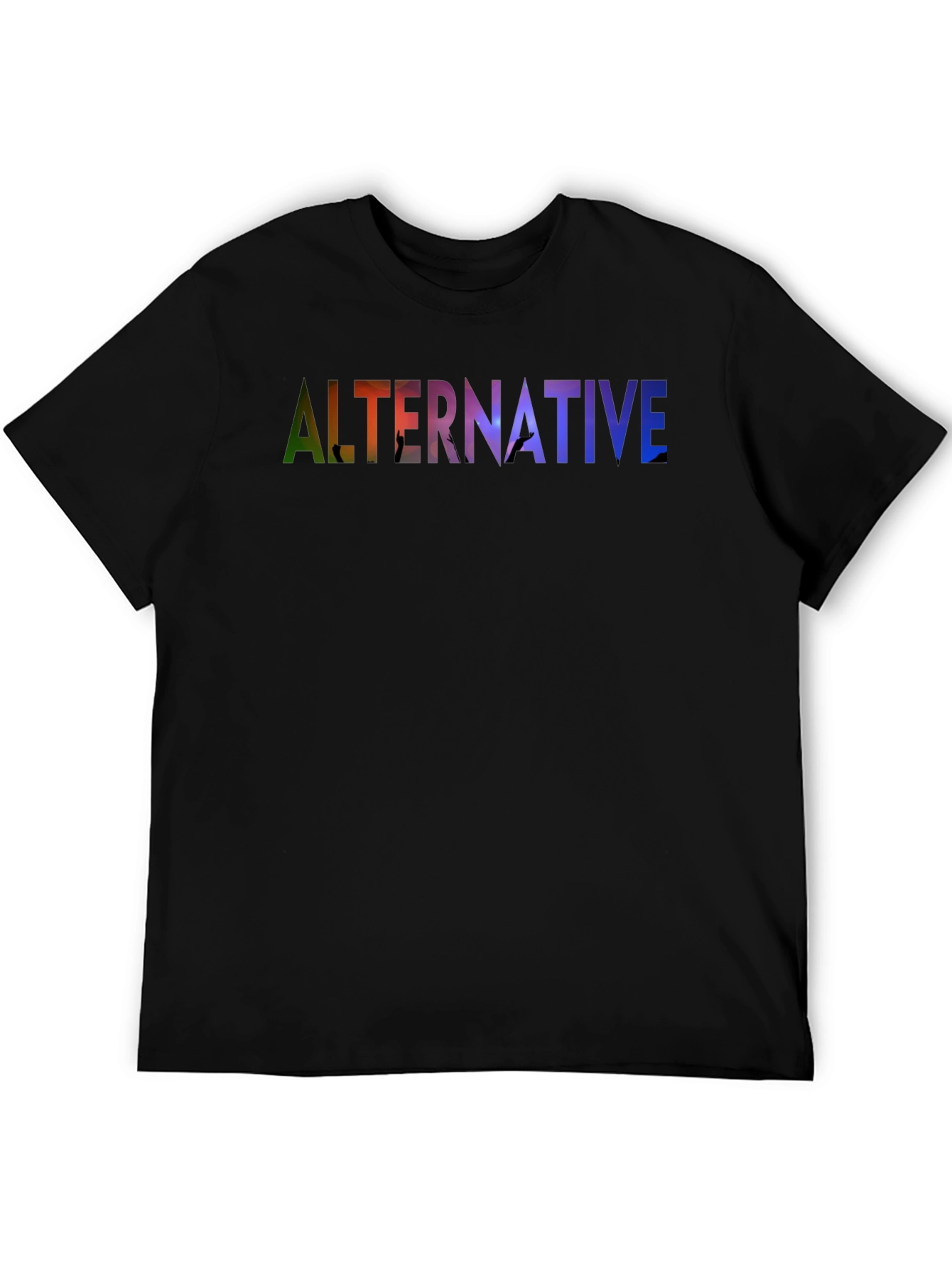 Alternative Graphic Print Black T-Shirt
