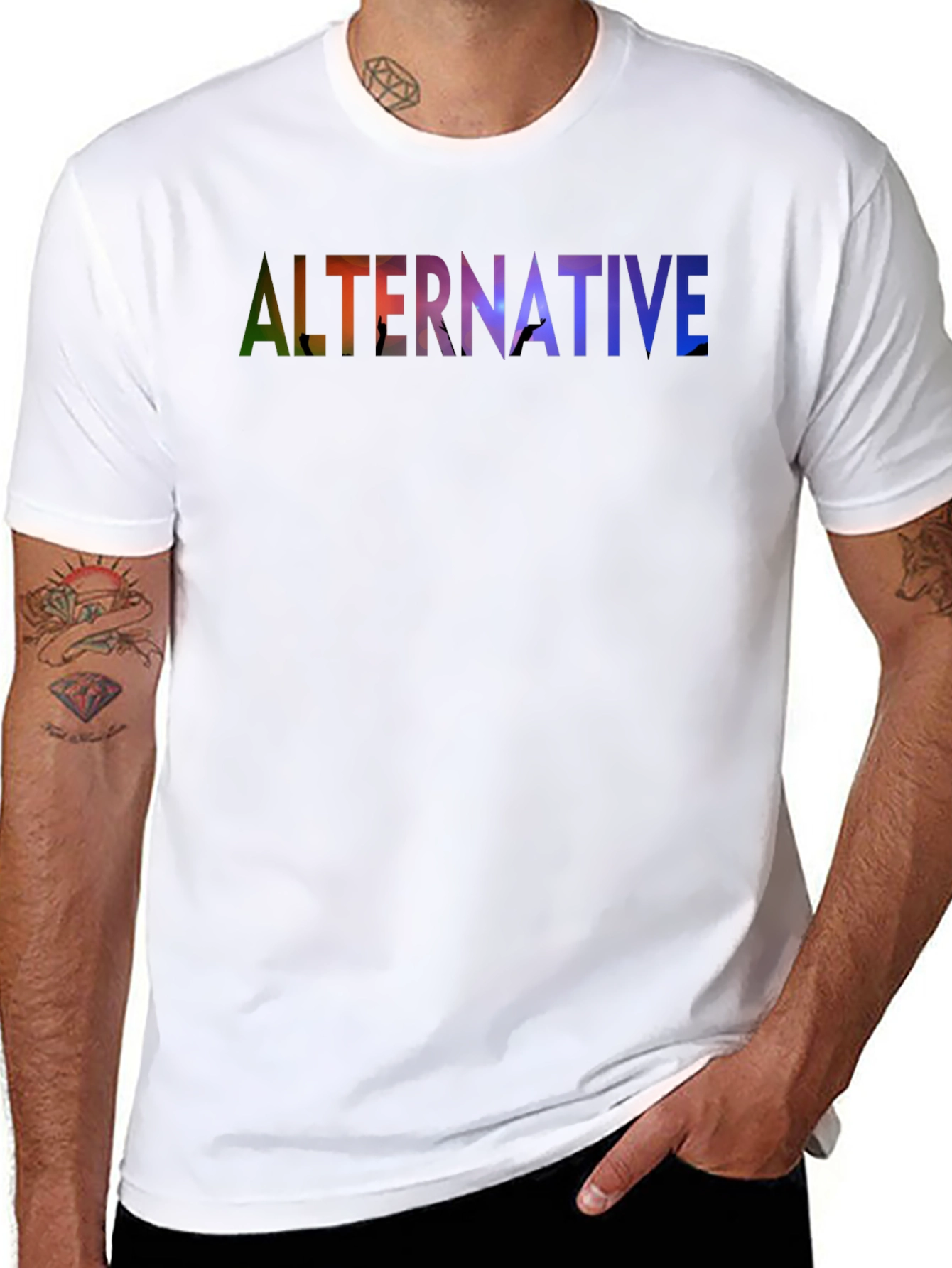Alternative Graphic Print Black T-Shirt