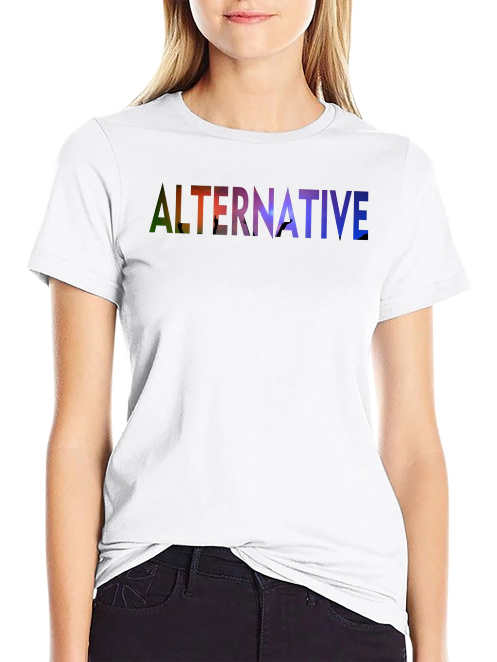 Alternative Graphic Print Black T-Shirt