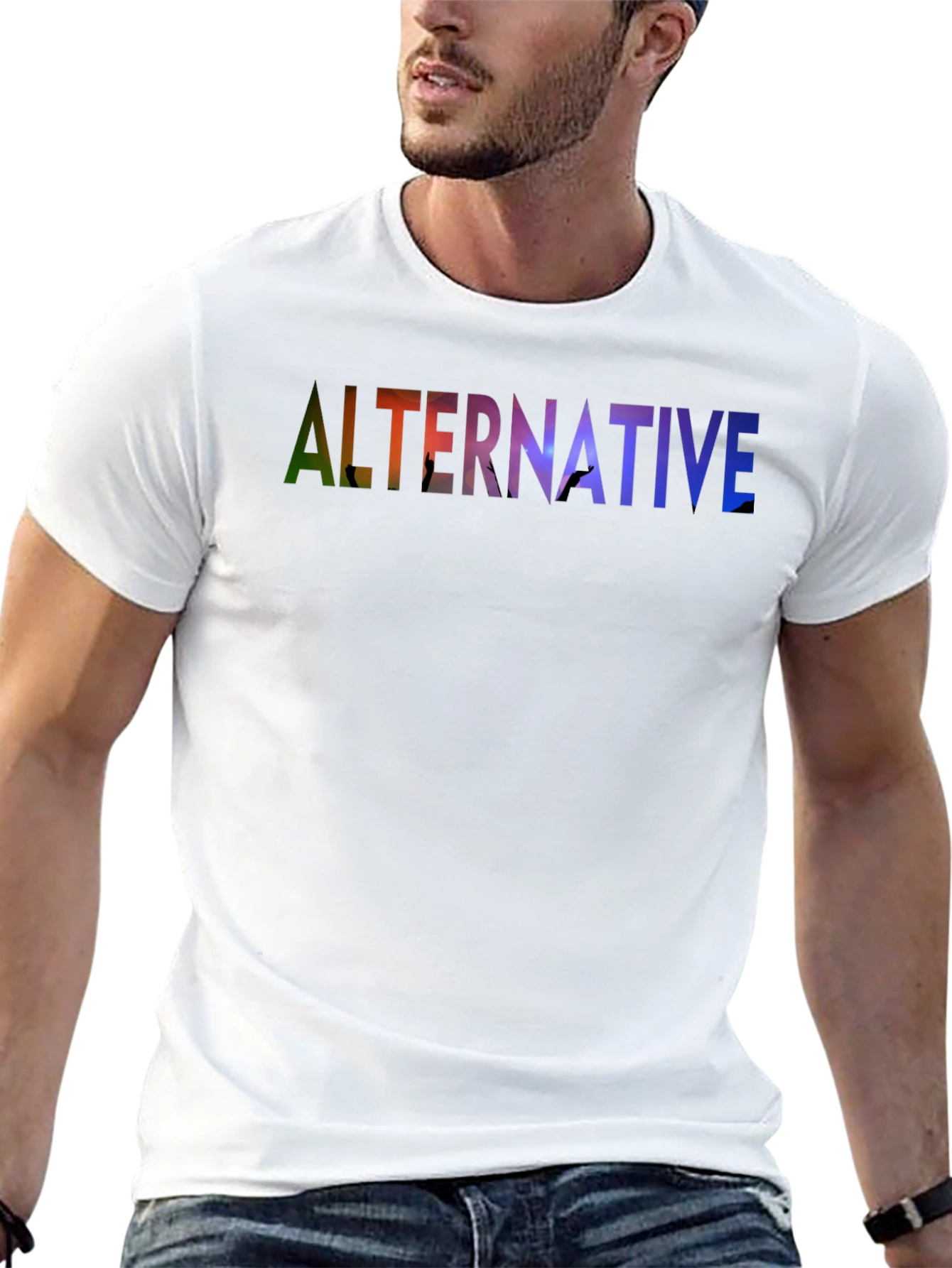 Alternative Graphic Print Black T-Shirt