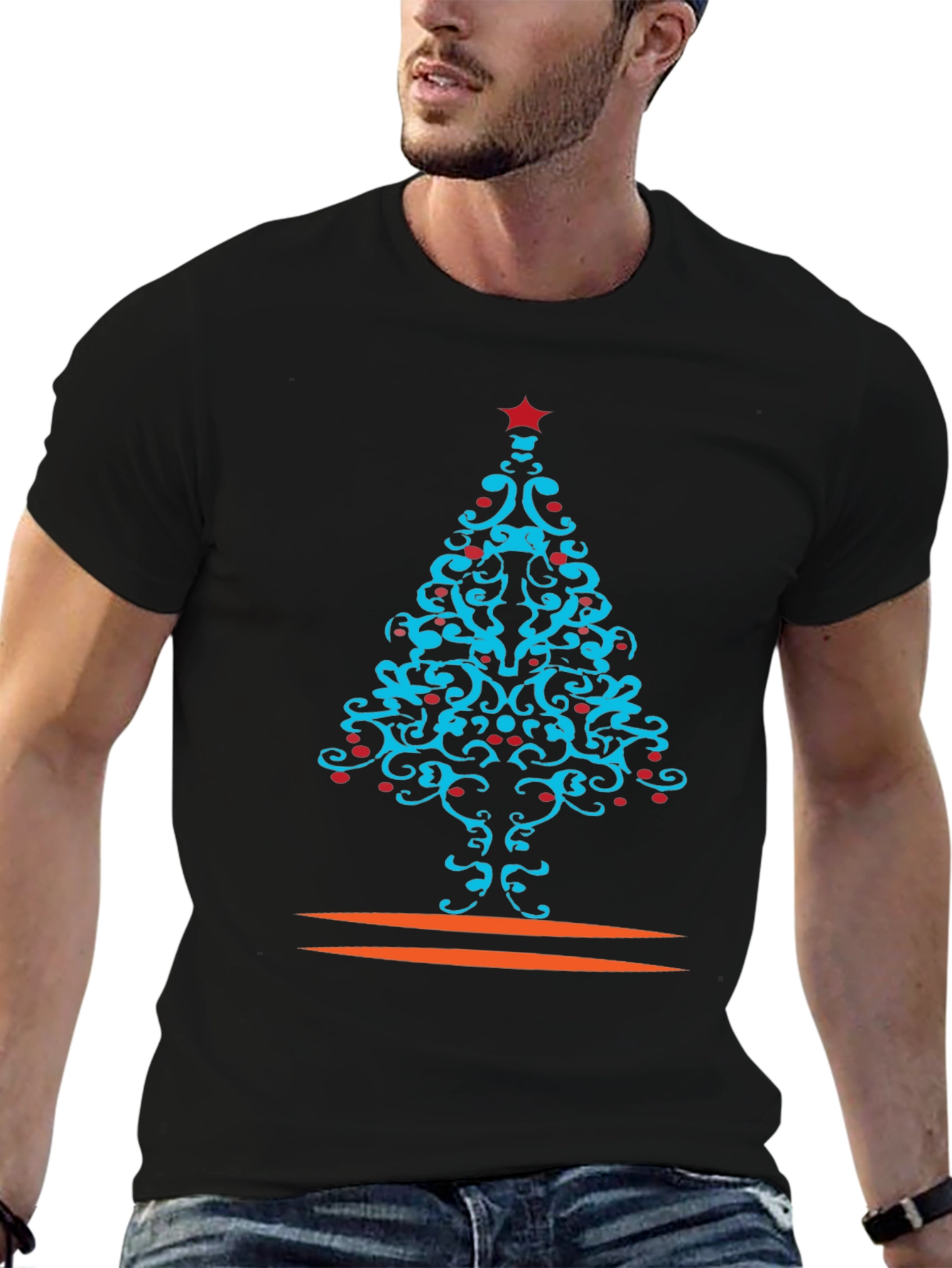 Festive Christmas Tree Graphic Tee