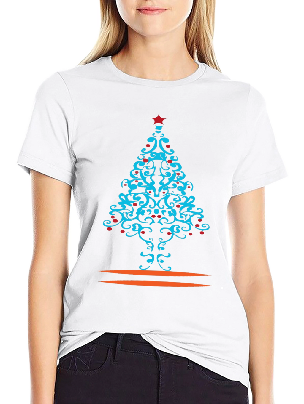 Festive Christmas Tree Graphic Tee