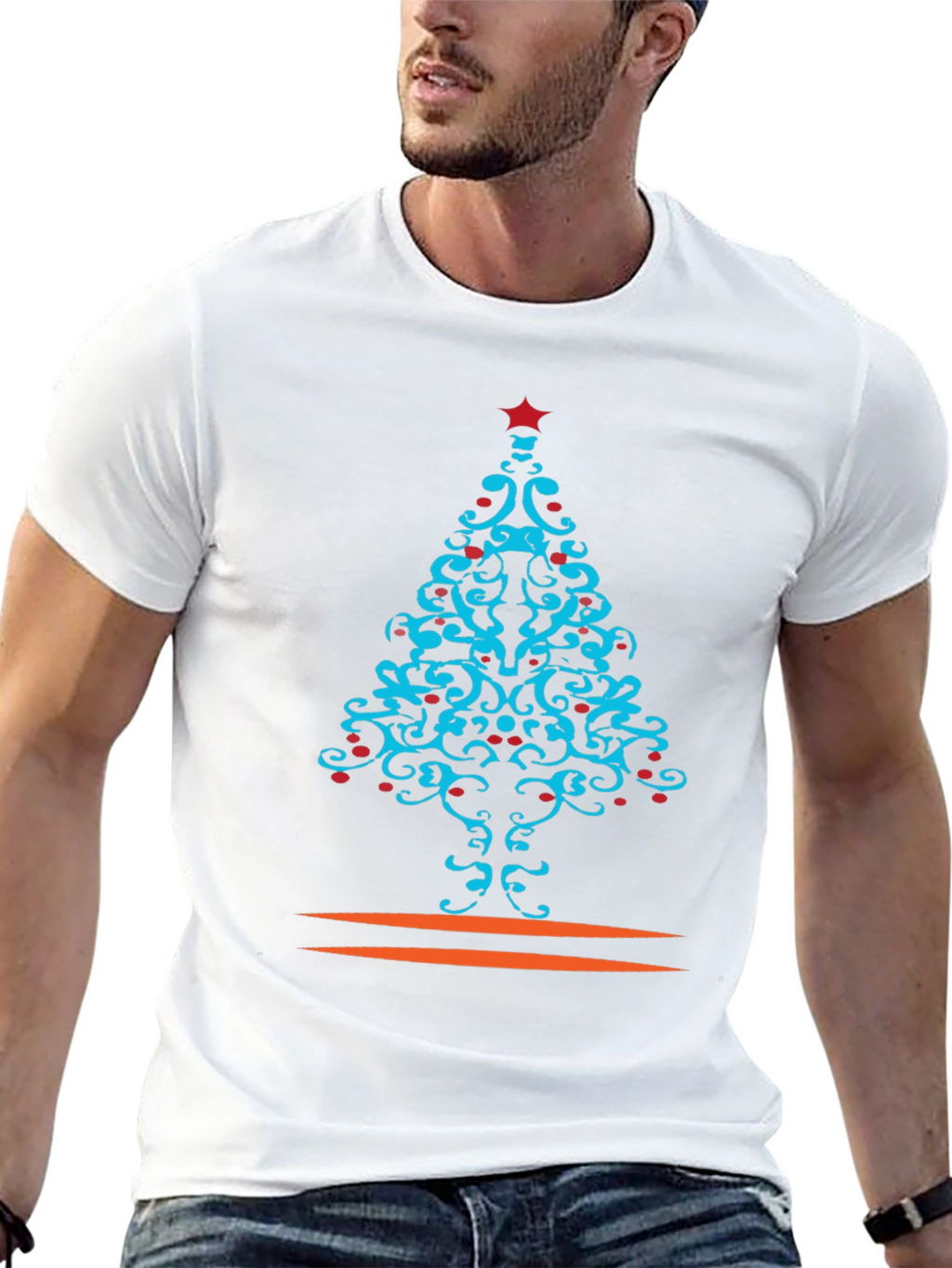 Festive Christmas Tree Graphic Tee