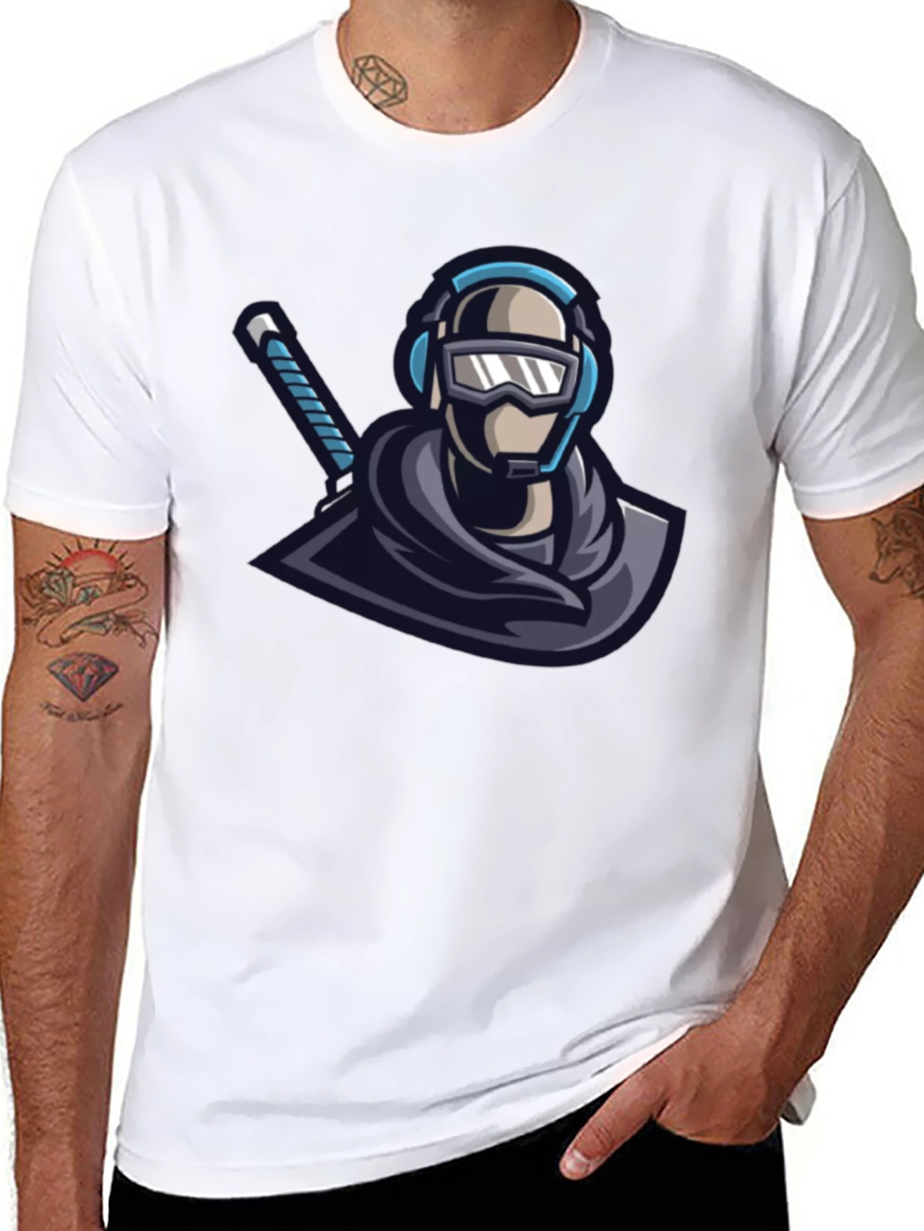 Ninja Warrior Graphic Tee - Black