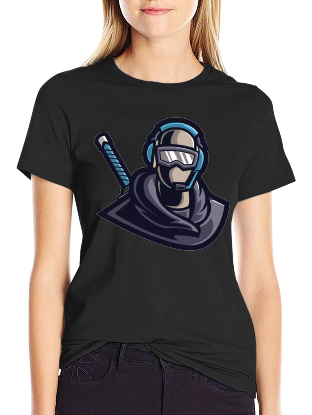 Ninja Warrior Graphic Tee - Black