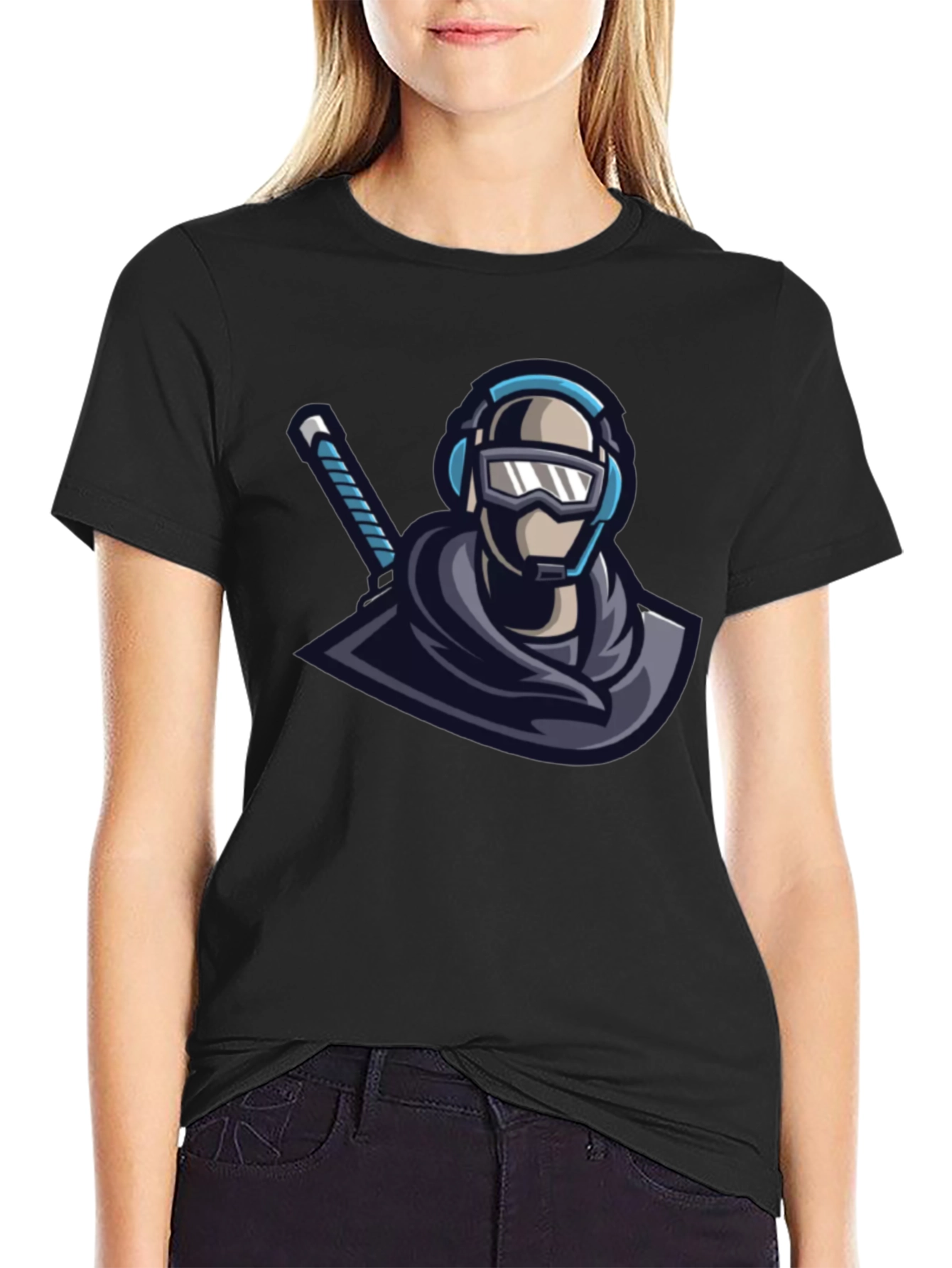 Ninja Warrior Graphic Tee - Black