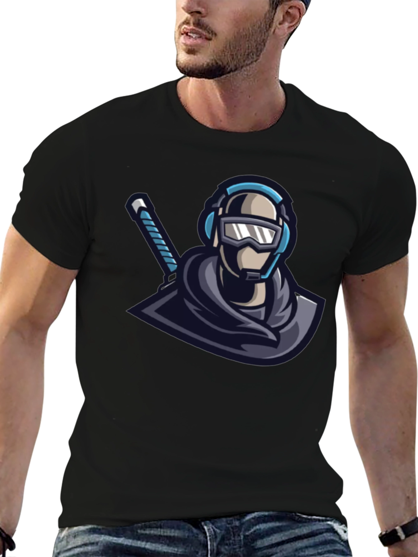 Ninja Warrior Graphic Tee - Black